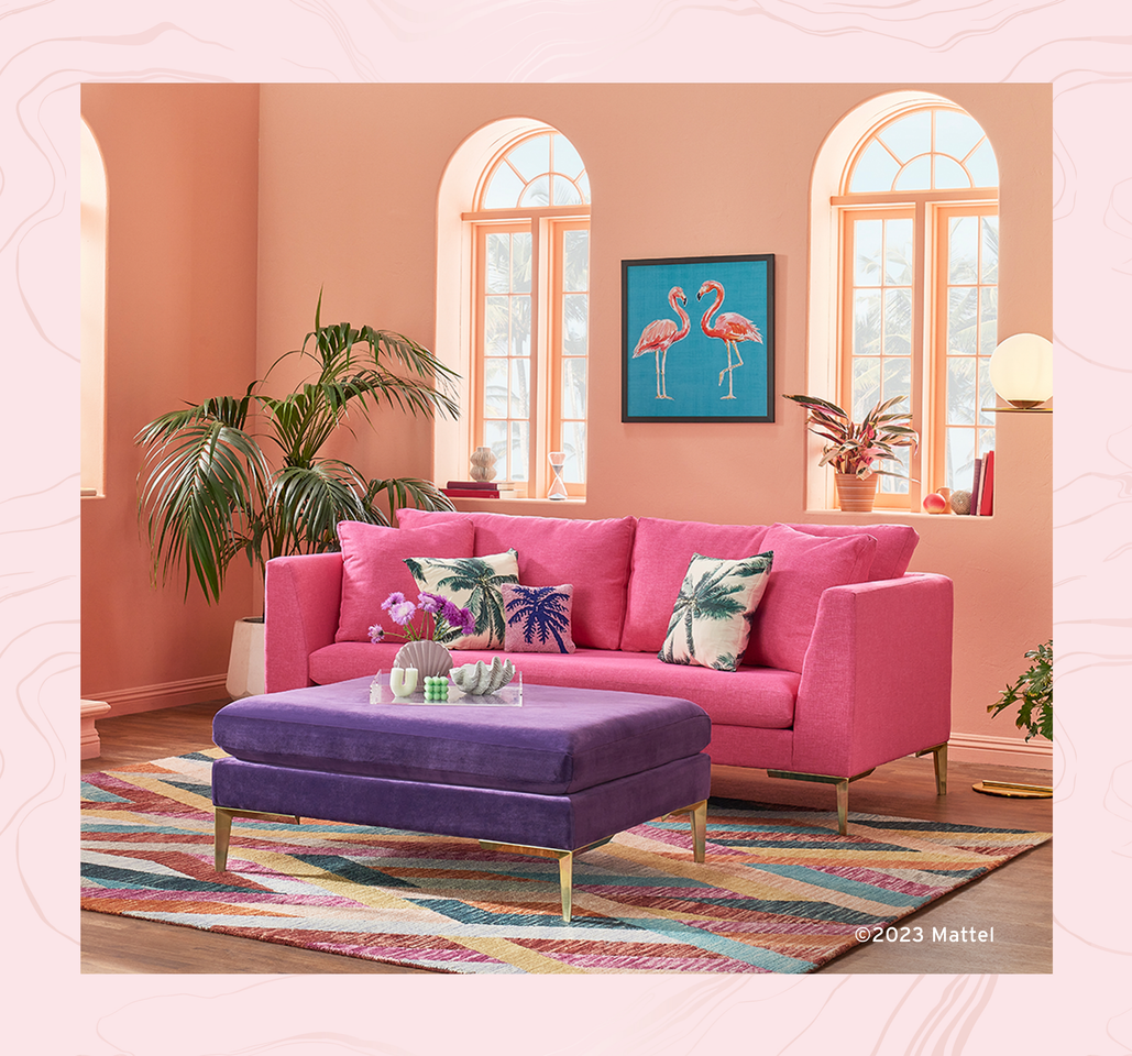 Joybird deals pink couch